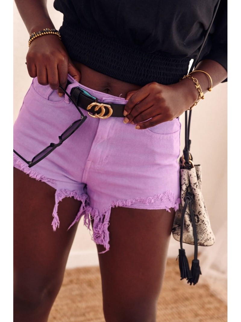 Lila Jeansshorts 6300 – Online-Shop – Boutique